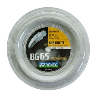 YONEX BG-65 Titanium Wit 200 METER