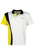 Carlton Mens Polo Function White Black Yellow Carlton Mens Polo Function White Black Yellow